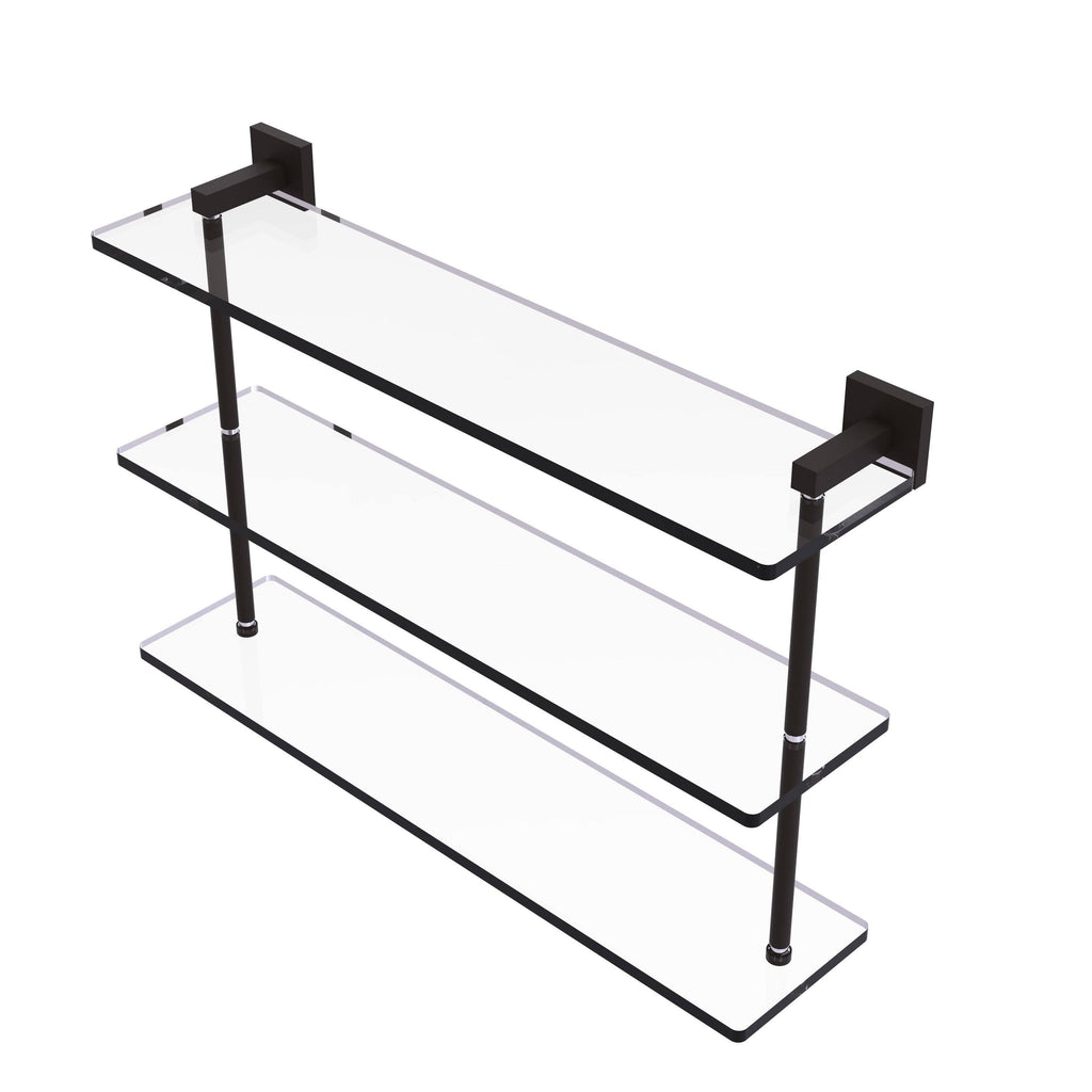 Triple Tiered Glass Shelf, Oil Rubbed Bronze M68683