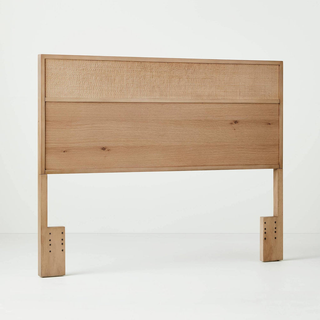 Natural Wood and Cane Headboard H67005
