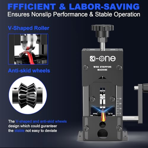 Manual Wire Stripping Machine, 0.06"-1.18" Wire Stripping Machine W126017