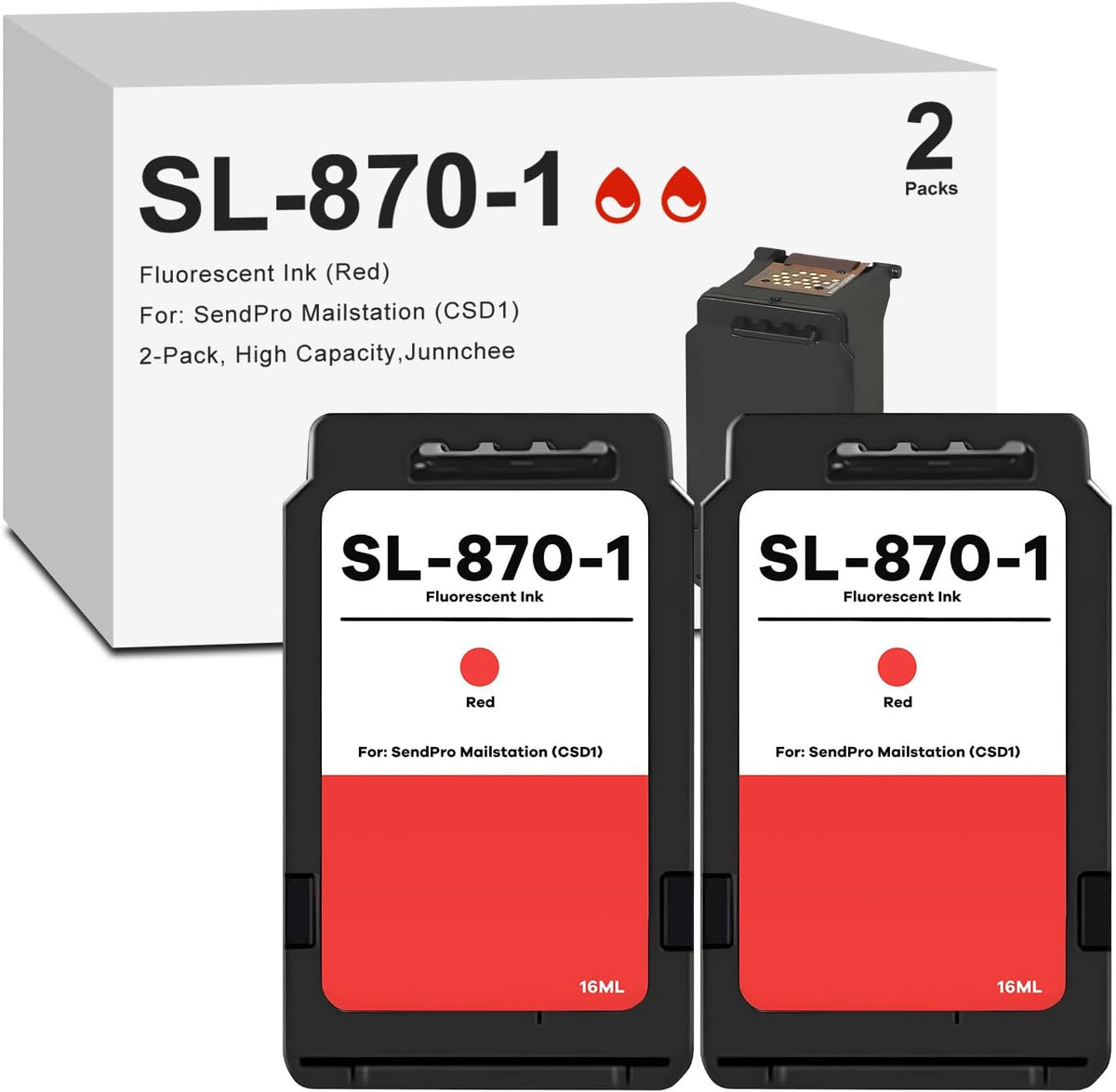 Red Ink Cartridge 2-Pack D1368