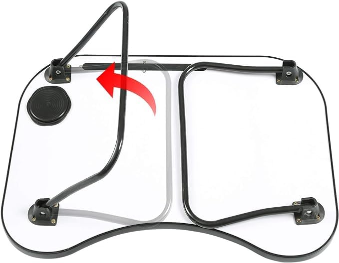 Gray Foldable Laptop Table with Cup Holder J60716