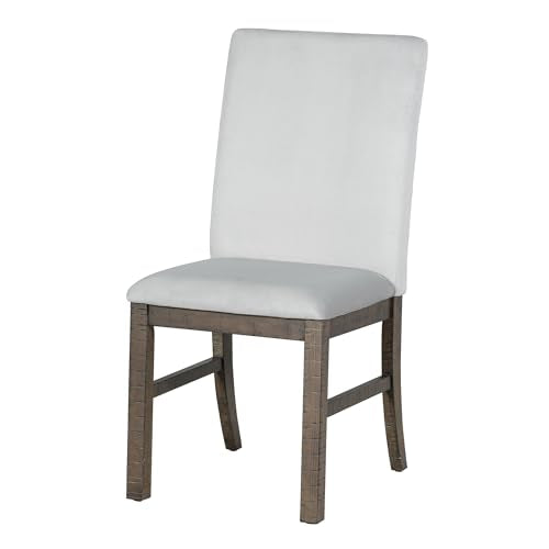 7-Piece Wood Rectangular Dining Table Set with 6 Upholstered Chairs H783327