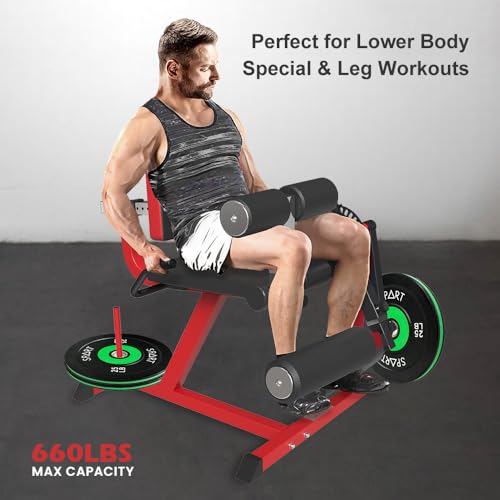 Adjustable Plate Loaded Leg Extension and Leg Curl Machine K219278