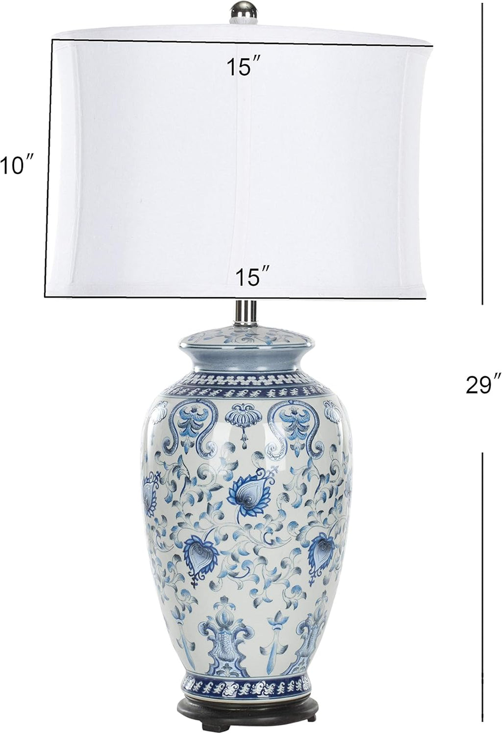 Blue/ White Ginger Jar Table Lamp H4817