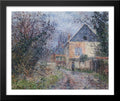 Large Black Wood Framed Print Art M733