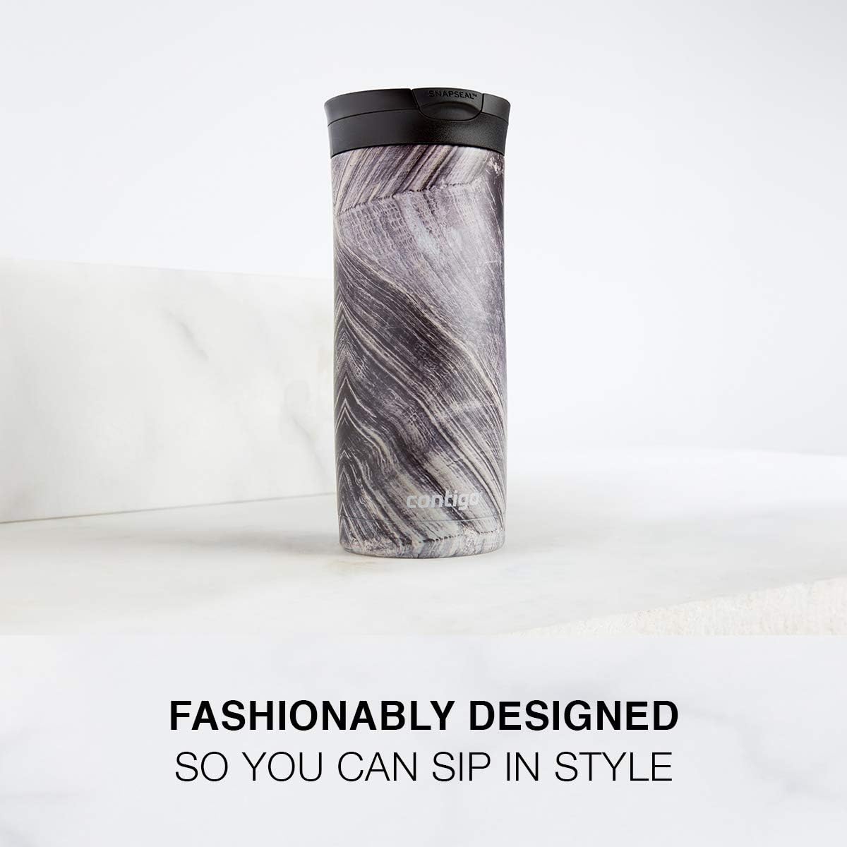 16oz Vacuum Insulated Stainless Steel Travel Mugs with Leak-Proof Lids X871