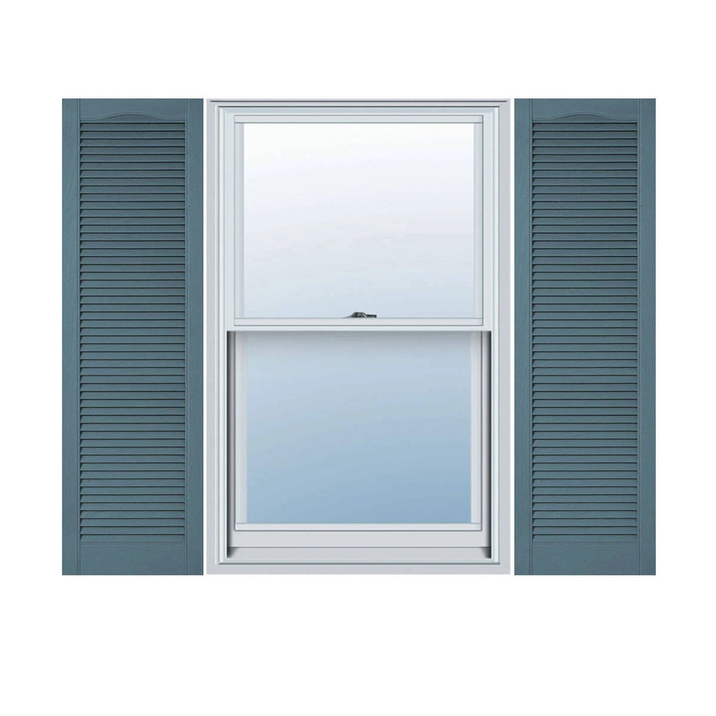 14 1/2 inchw x 95 inchh Vinyl Open Louver Shutters Per Pair P269