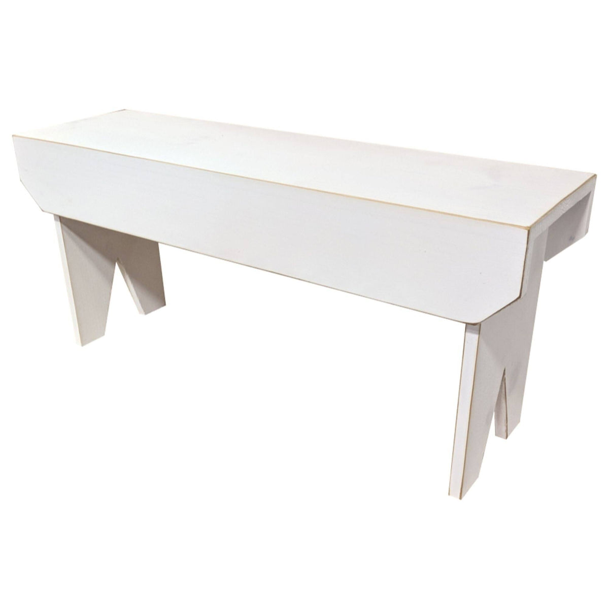 White Rectangular Bench W72183