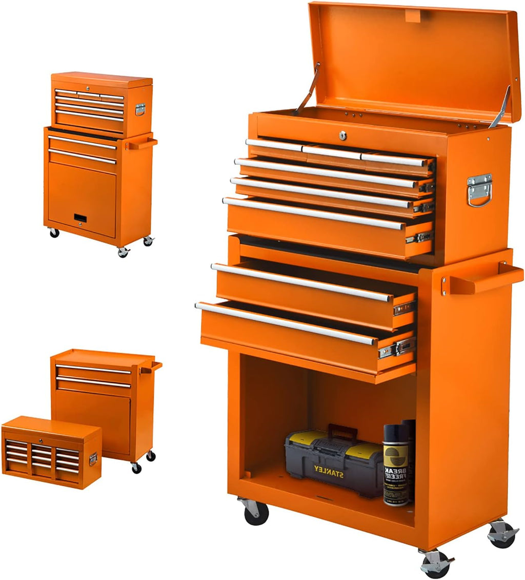 8-Drawer Rolling Tool Chest with Locks (Red) X6805
