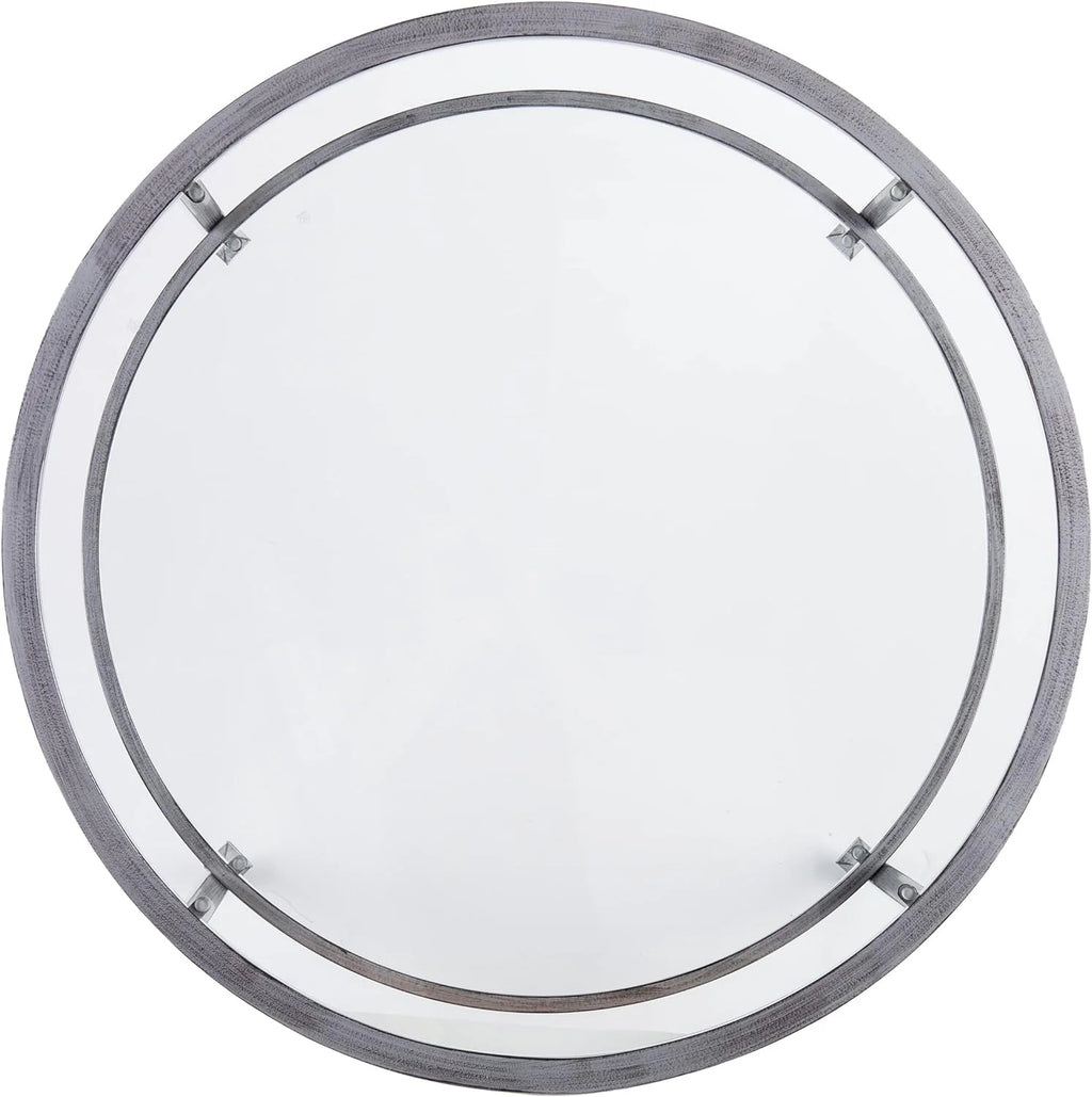 Round 2-Tier Metal Glass Coffee Table P591657