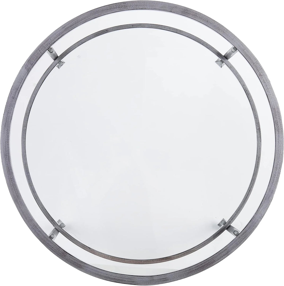 Round 2-Tier Metal Glass Coffee Table P591657