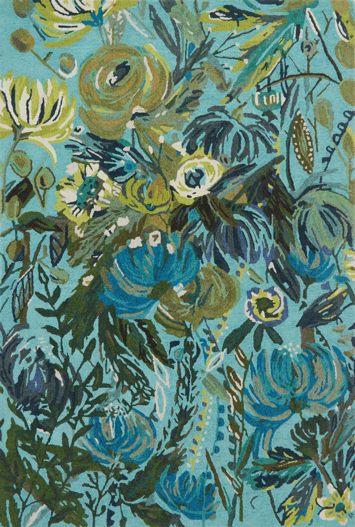 Aqua Green 5' x 7'6 Rug G5312