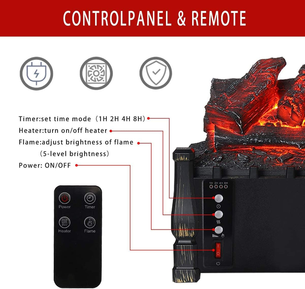 21in Electric Fireplace Inserted Heater B533399