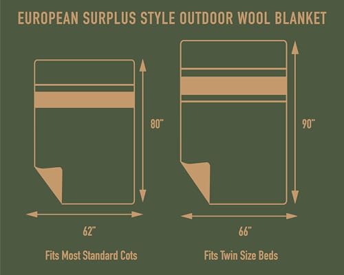 European Surplus Style Wool Blanket G489659