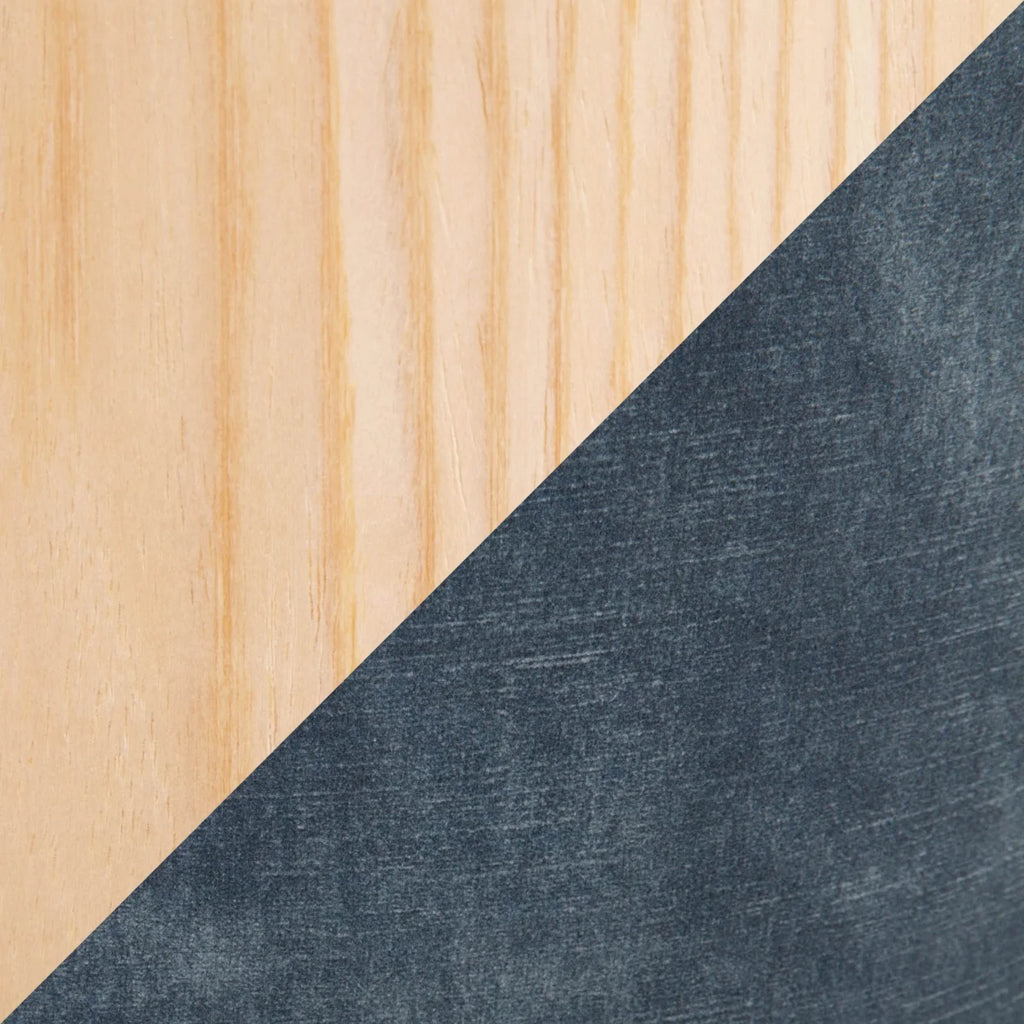 Blue Velvet Fixed-Height Counter Stool Z17991
