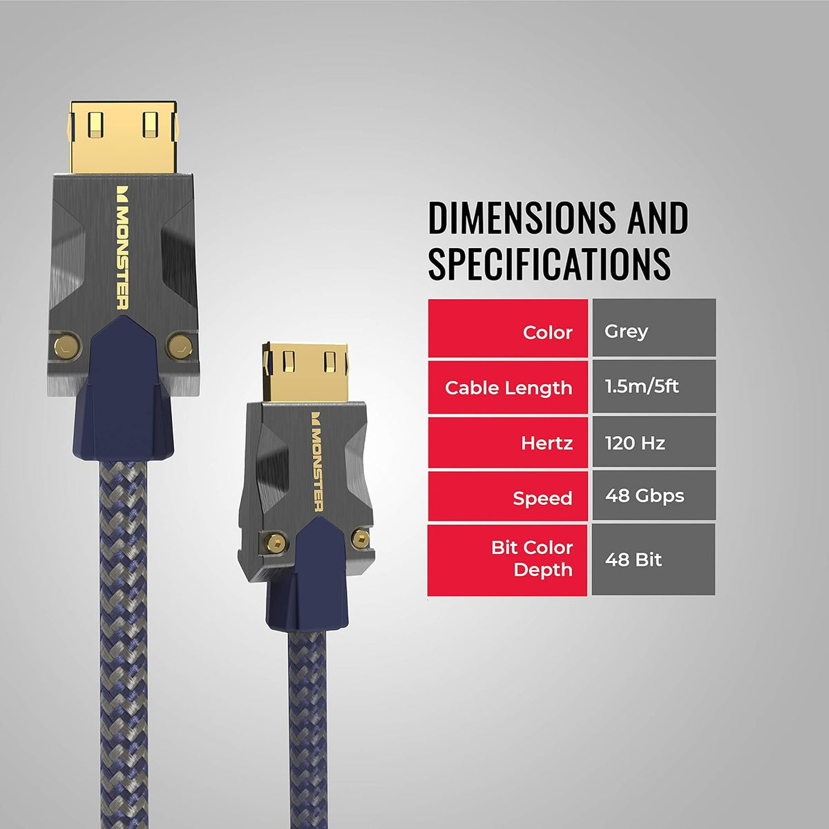 High Speed HDMI Cable 8K 60Hz 48 Gbps 1.5 Meters G938897
