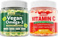 Vegan Omega 3 Gummies + Whole Food Vitamin C Gummies N8547
