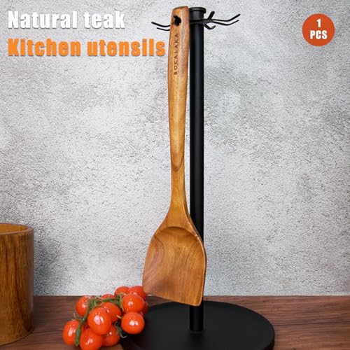 10 Pcs Natural Teak Wooden Kitchen Utensils Set S73587