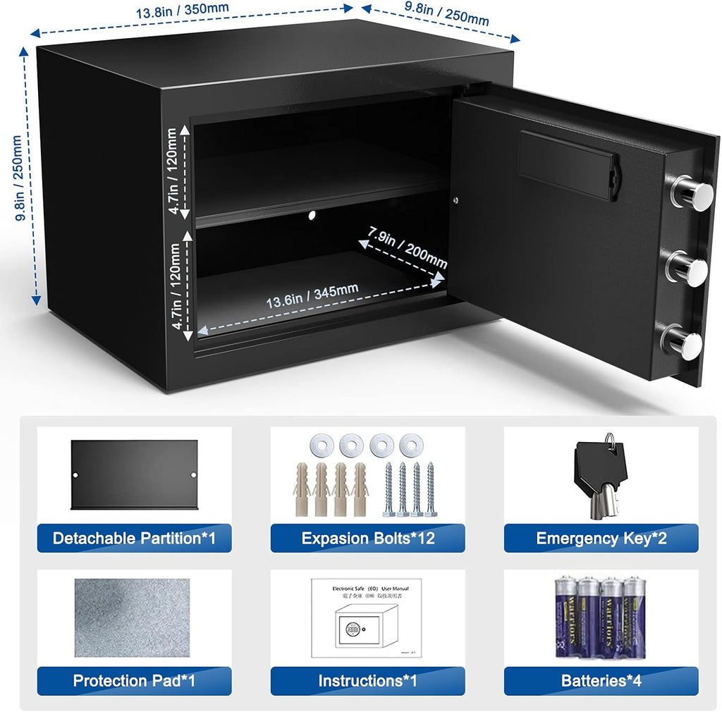 Small Steel Safe Box with LCD Digital Screen Y916193
