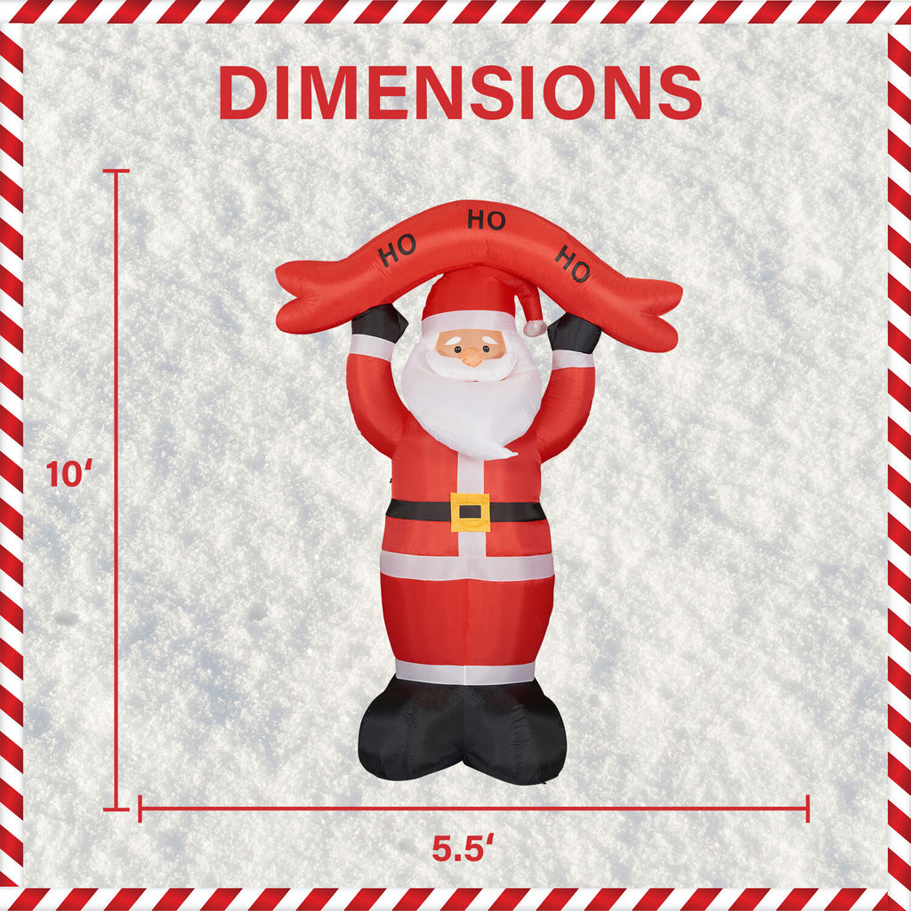 Tall Santa Yard Inflatable with Lights and Storage Bag 120" B248257
