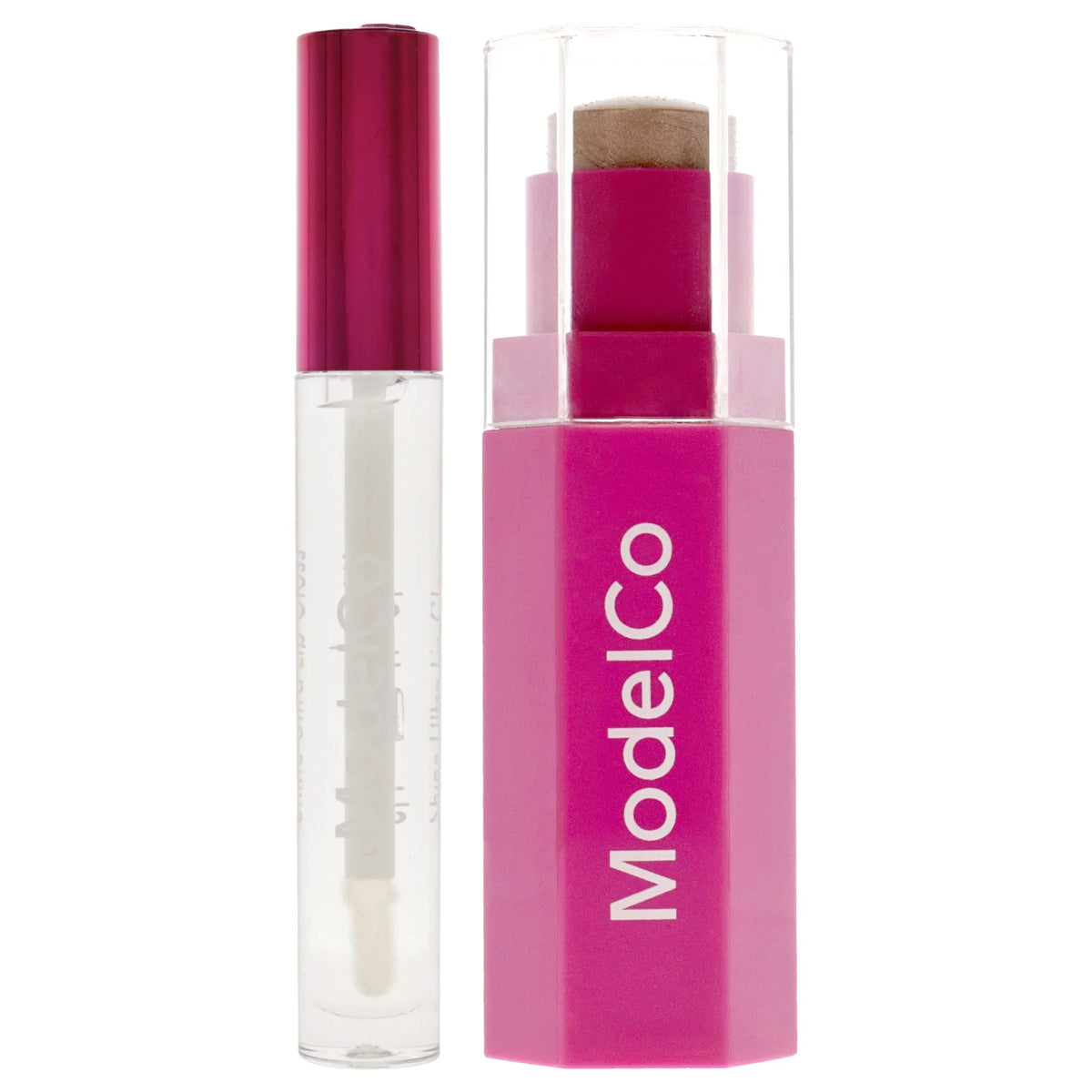 Highlighter Stick and Lip Gloss Kit, 2 Pc B512