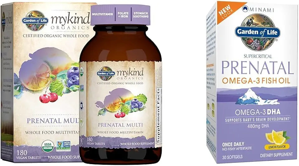 Prenatal Multivitamin and DHA Omega 3 Softgels, 30 Count T45157