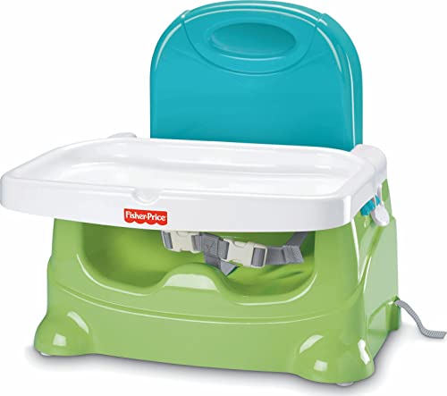 Green Adjustable Toddler Booster Seat with Dishwasher Safe Tray S4165