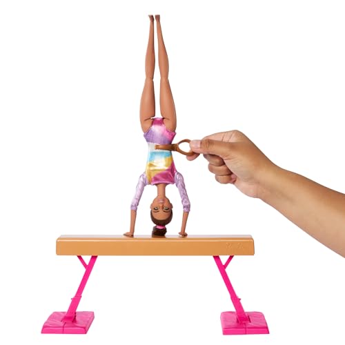Blonde Gymnast Fashion Doll Playset with Balance Beam W792