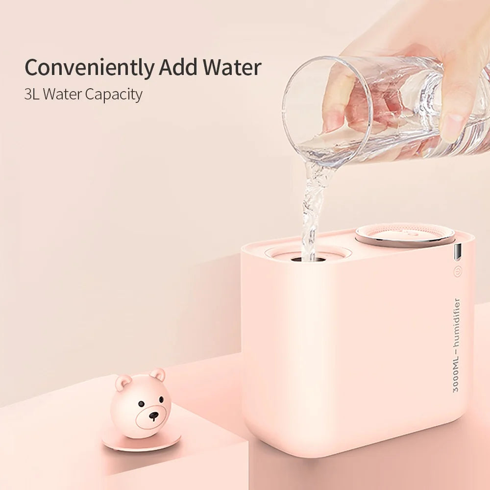 Orange Ultrasonic Humidifier 3L Water Tank M97416