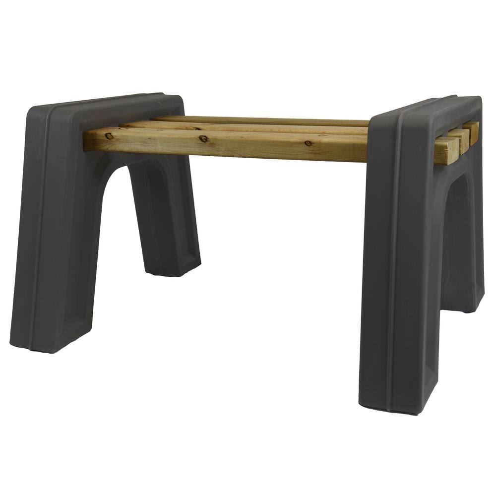 Graphite Bench Ends Without Backrest S547129