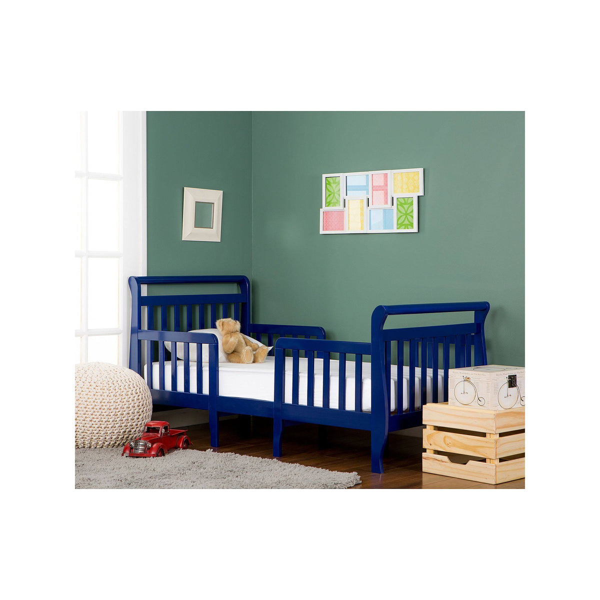 Royal Blue 3-in-1 Convertible Toddler Bed Y797