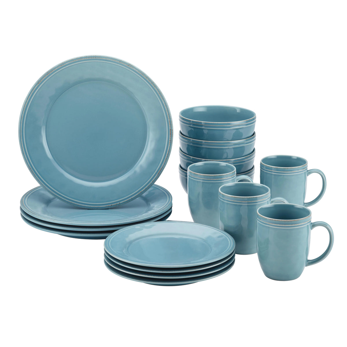 16-Piece Ceramic Stoneware Dinnerware Set Z17592