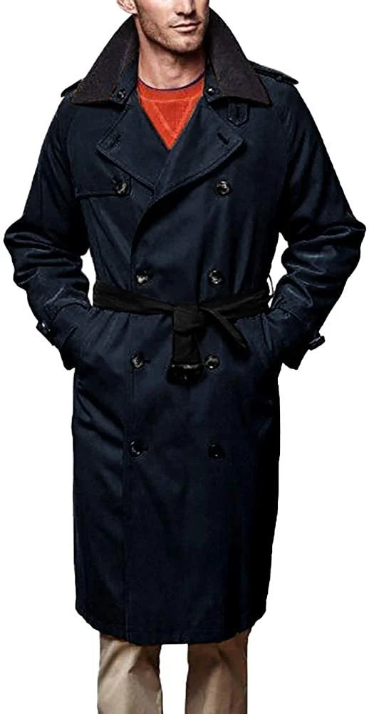 Dark Navy Trench Coat O82869