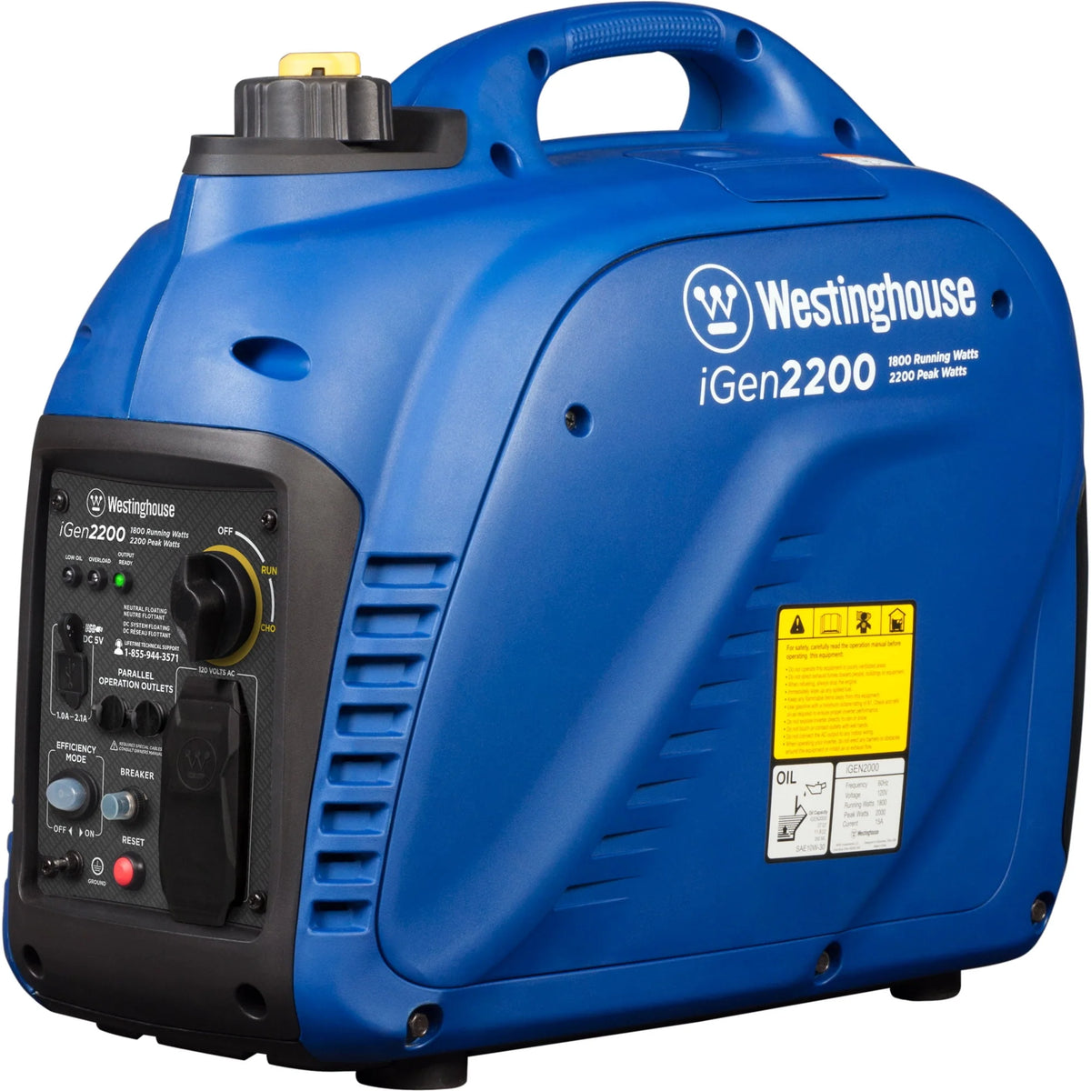 2200 Peak Watt Portable Gas Inverter Generator E862