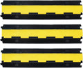 3Pack 39inch Traffic Speed Bumps Cable Protector, 11000lbs per Axle Capacity Rubber Pack of 2 J846