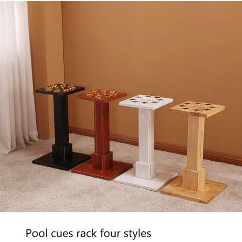 Freestanding Wooden Pool Cue Rack 8 Cue Capacity White T7875