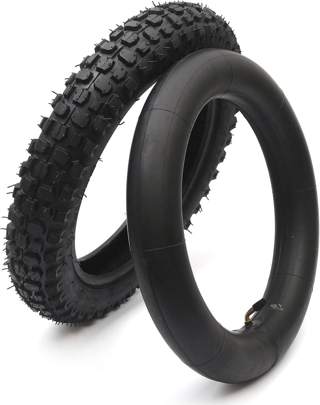3.00-12 Knobby Motocross Bike Tire and Tube Set with TR87 Valve Stem D6853