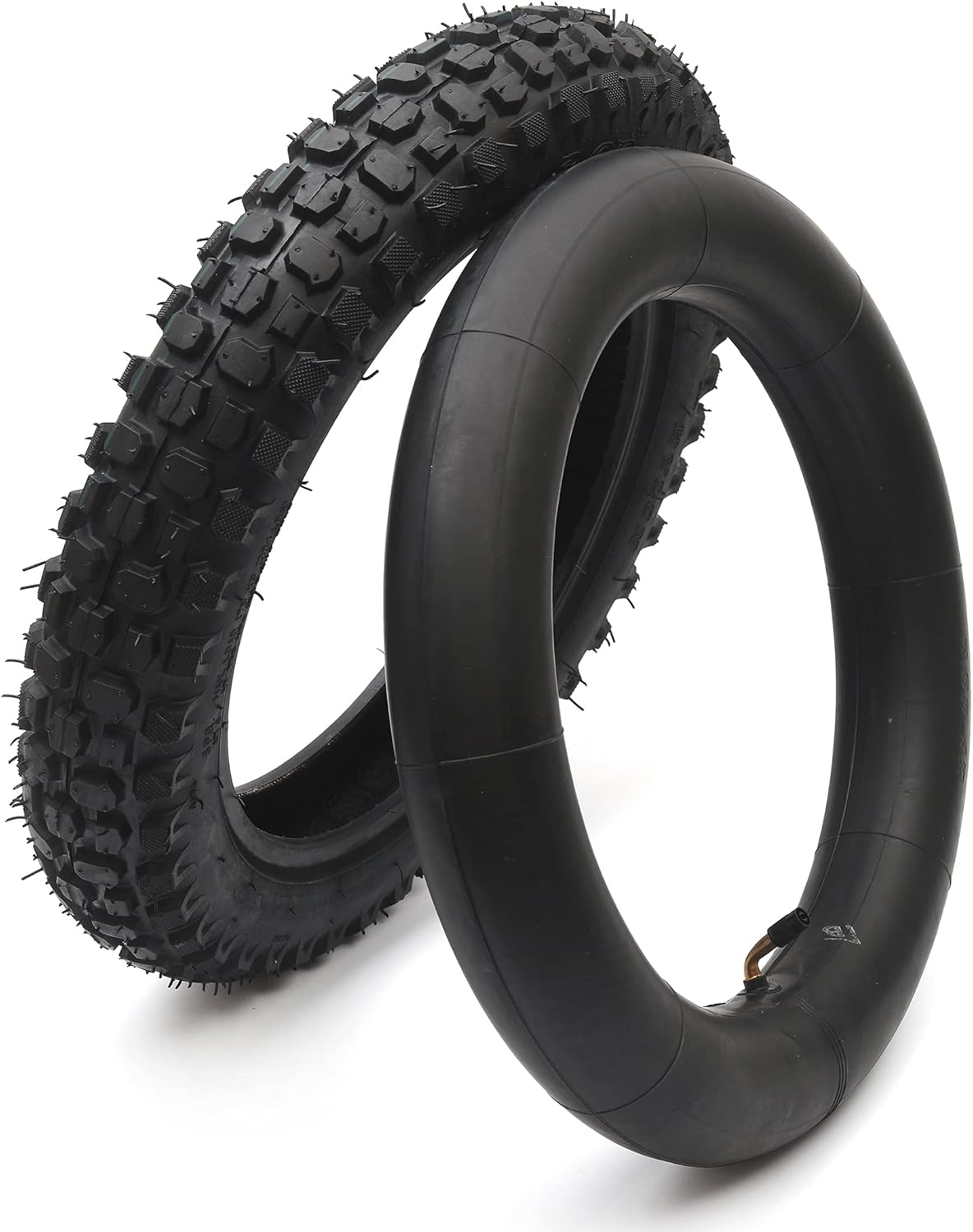 3.00-12 Knobby Motocross Bike Tire and Tube Set with TR87 Valve Stem D6853