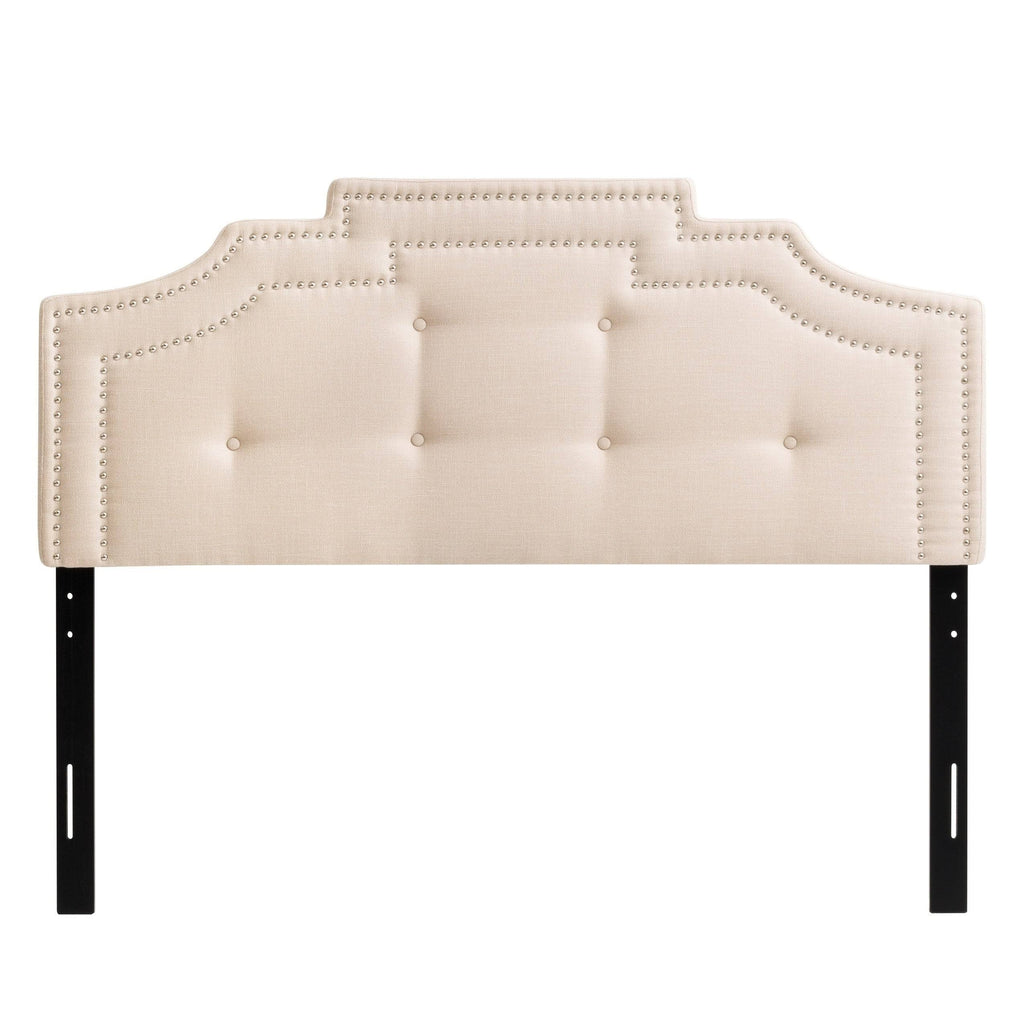 Cream Button Tufted Headboard G325