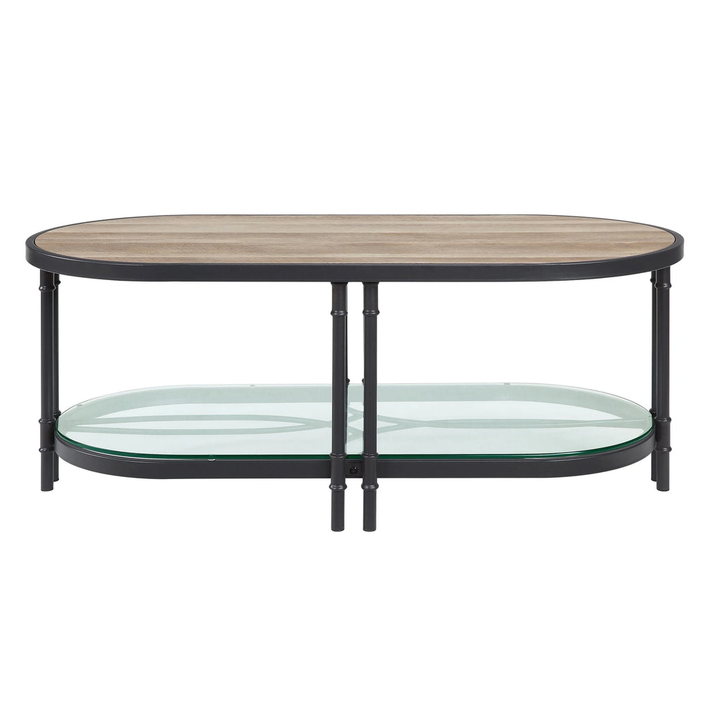 Coffee Table, Oak & Sandy Black Finish K2341