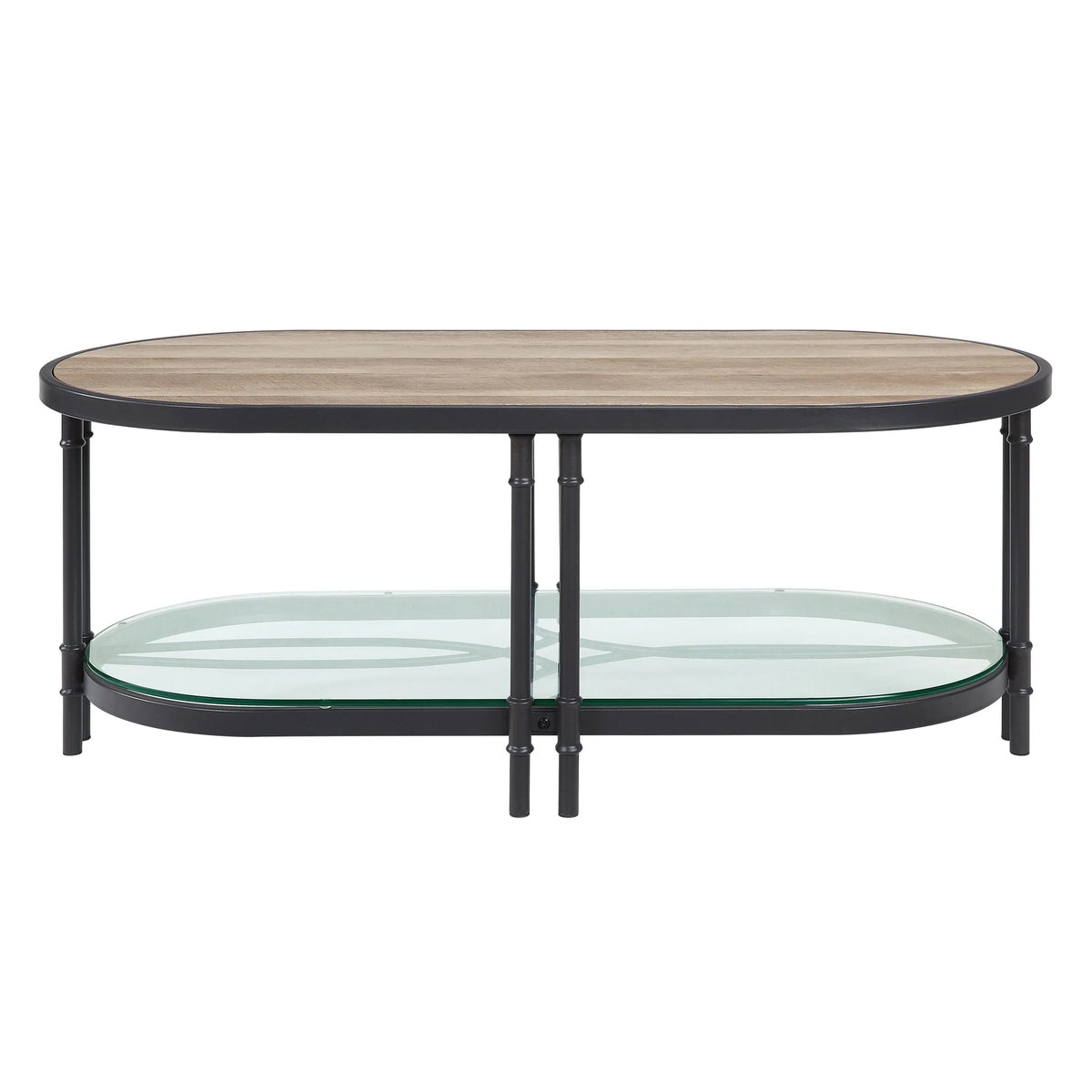 Coffee Table, Oak & Sandy Black Finish K2341