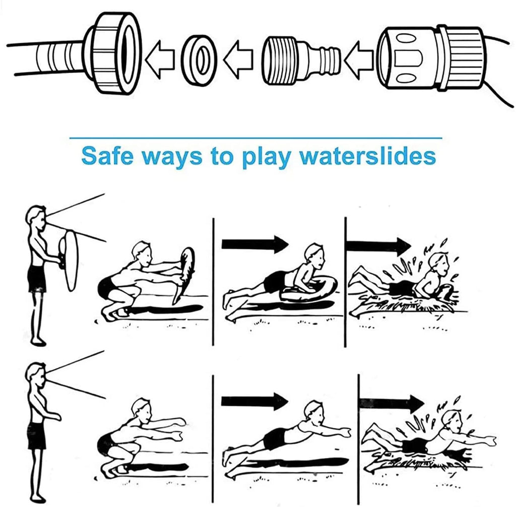Water Slide with Splash Pool and Crash Pad V774