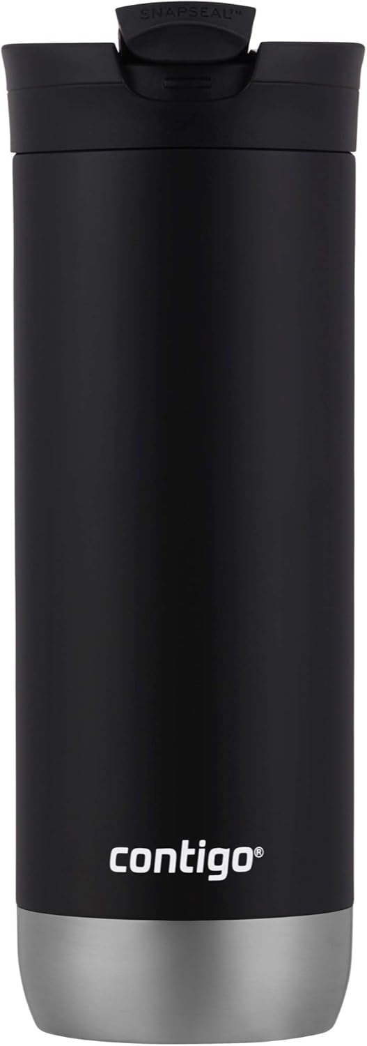 16oz Vacuum Insulated Stainless Steel Travel Mugs with Leak-Proof Lids X871