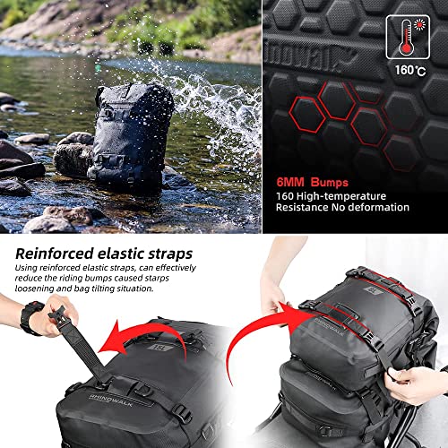 Motorcycle Tail Bag Waterproof Saddle Pannier Bag M663108