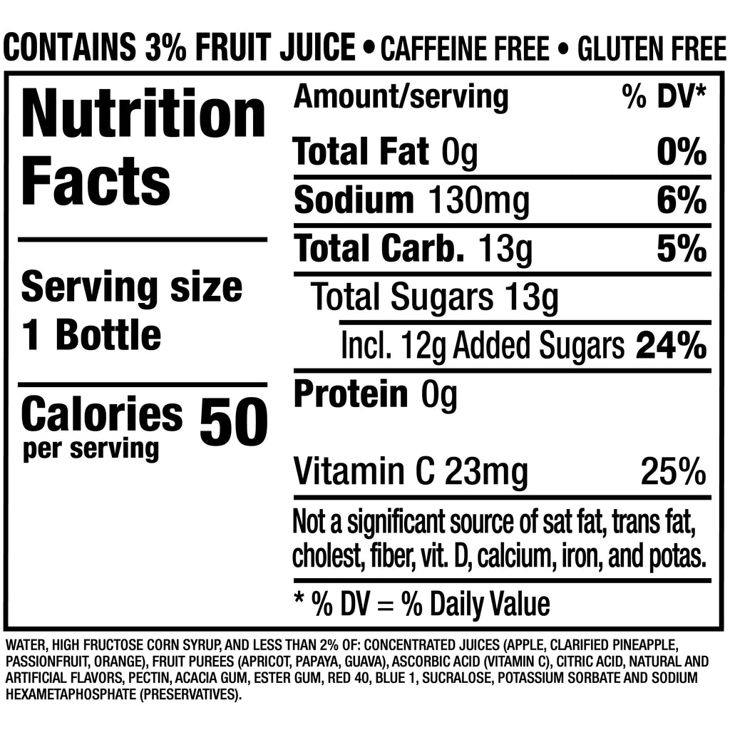 Fruit Juicy Red Juice, 10 fl oz, 6 Count Bottles I82753