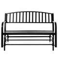 Black Steel Outdoor Swing Bench C885
