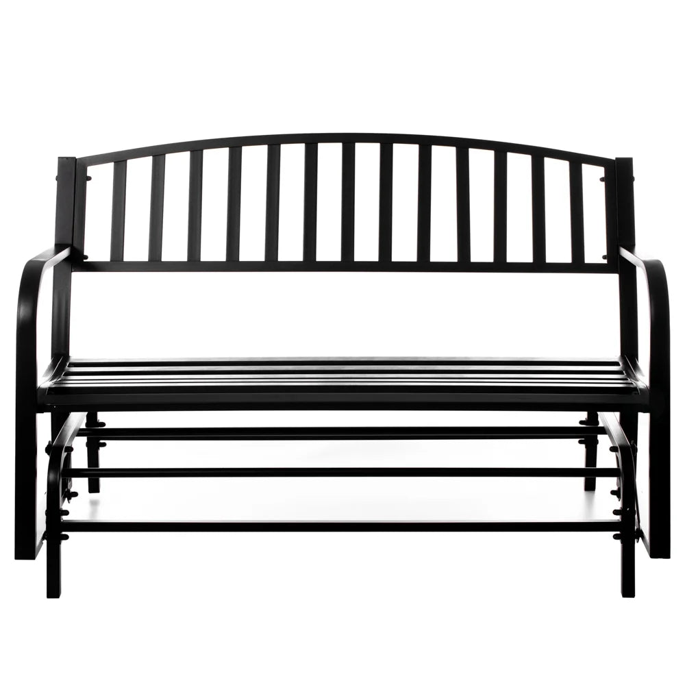 Black Steel Outdoor Swing Bench C885