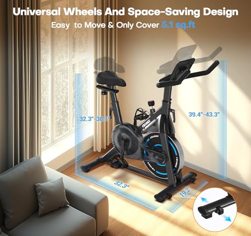Adjustable Magnetic Resistance Stationary Bike 300LB Weight Capacity S903