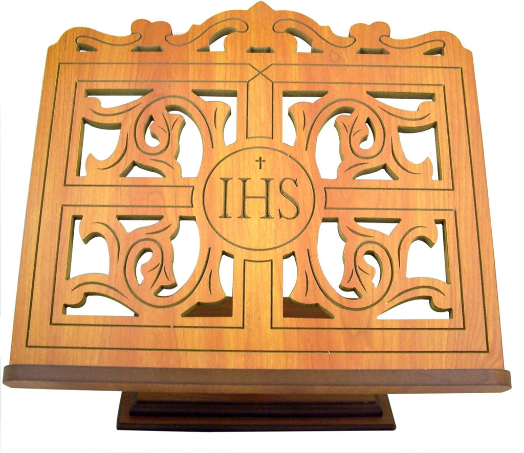 Carved Wood Bible Stand P191