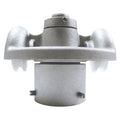2 3/8x22 White Double Pulley Revolving Truck Q8464